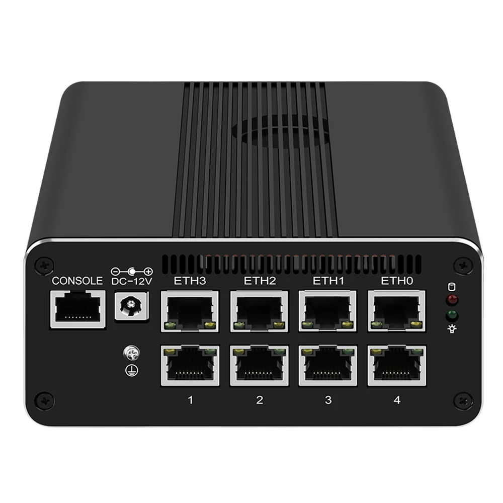 Solid Firewall Mini PC Intel i5-1250P/i3-1215U/8505, 2x10G SFP+ & 8x2.5G LAN, Firewall Server Router Compact Industrial Computer