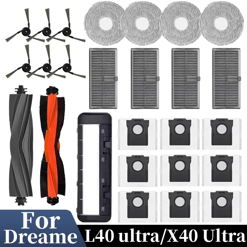 Für Dreame L40 ultra / X40 Ultra Roboter Staubsauger Zubehör Staubbeutel Mopp Filter Austauschbare roboter Staubsauger Ersatzteil