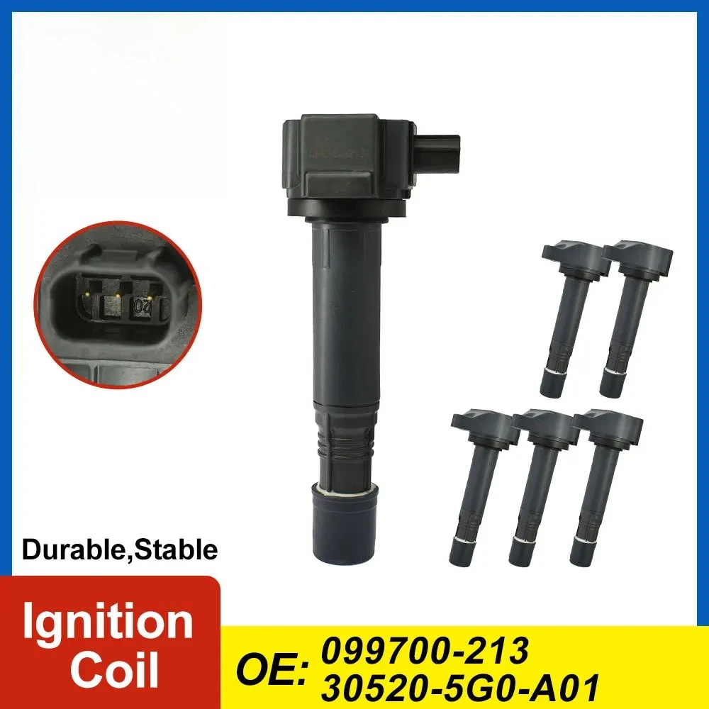 

1/6PCS Ignition Coil 099700-213 30520-5G0-A01 For Acura MDX RDX RLX TLX, Honda Accord Crosstour Odyssey Pilot