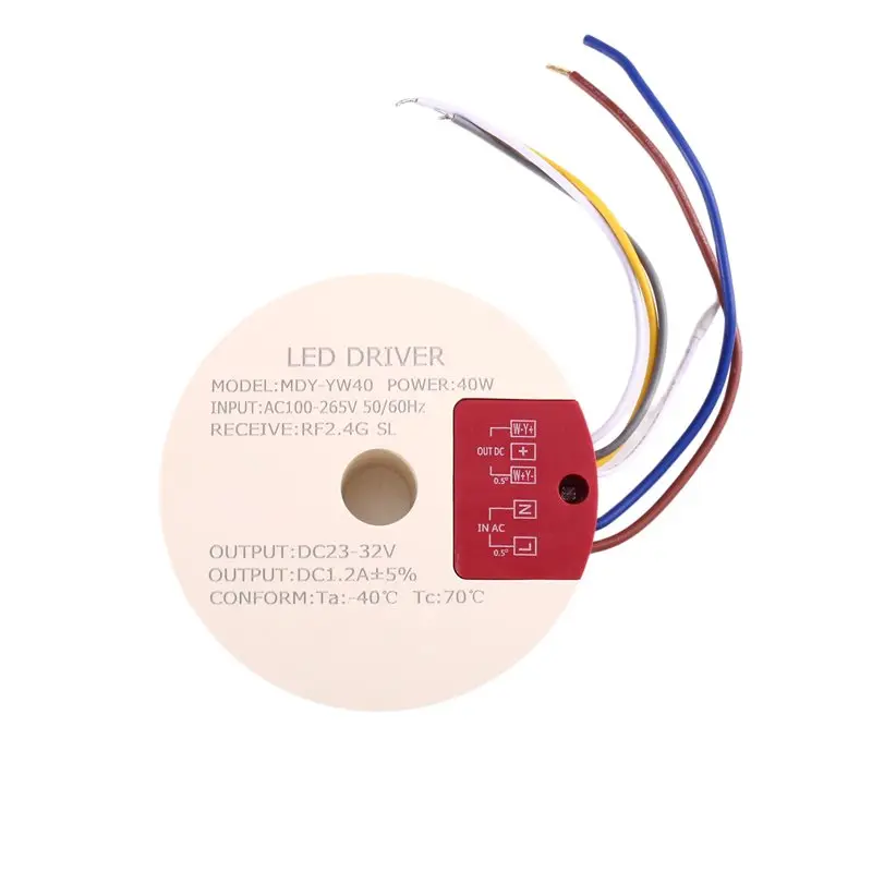 【recomendar】circular-dual-color-led-power-supply-40w-with-wide-voltage-range-and-parallel-constant-current-driver-24g