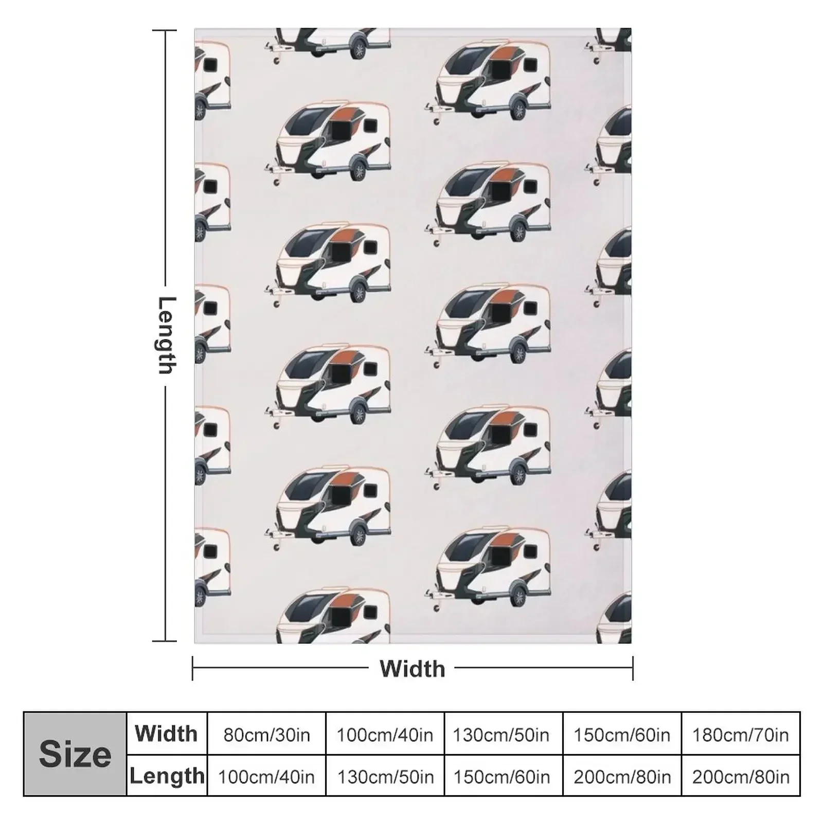 BASE CAMP Caravan with Honeycomb pattern Throw Blanket heavy to sleep Plaid Tourist Blankets
