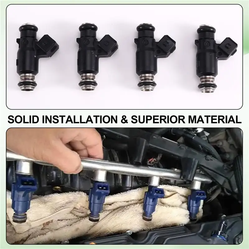 For Haice Great Wall Hover Southeast Delika Wuling 1TR 2TR 3RZ 2RZ 1RZ Many Compatible 4PCS Fuel Injection Nozzle 25342385A