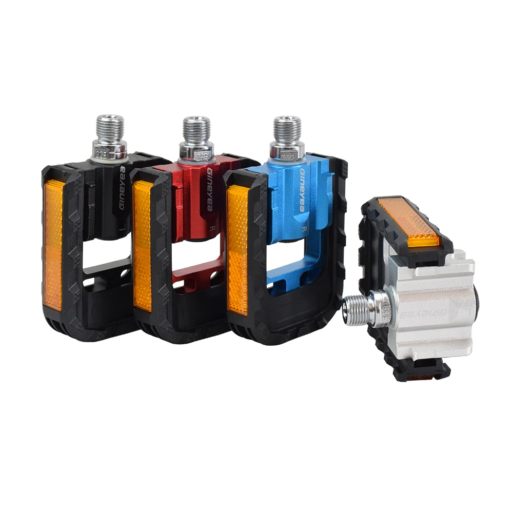 Light Weight Folding Bicycle Pedal 90x72mm Aluminum Alloy Plastic Bike Foldable Pedal 9/16\