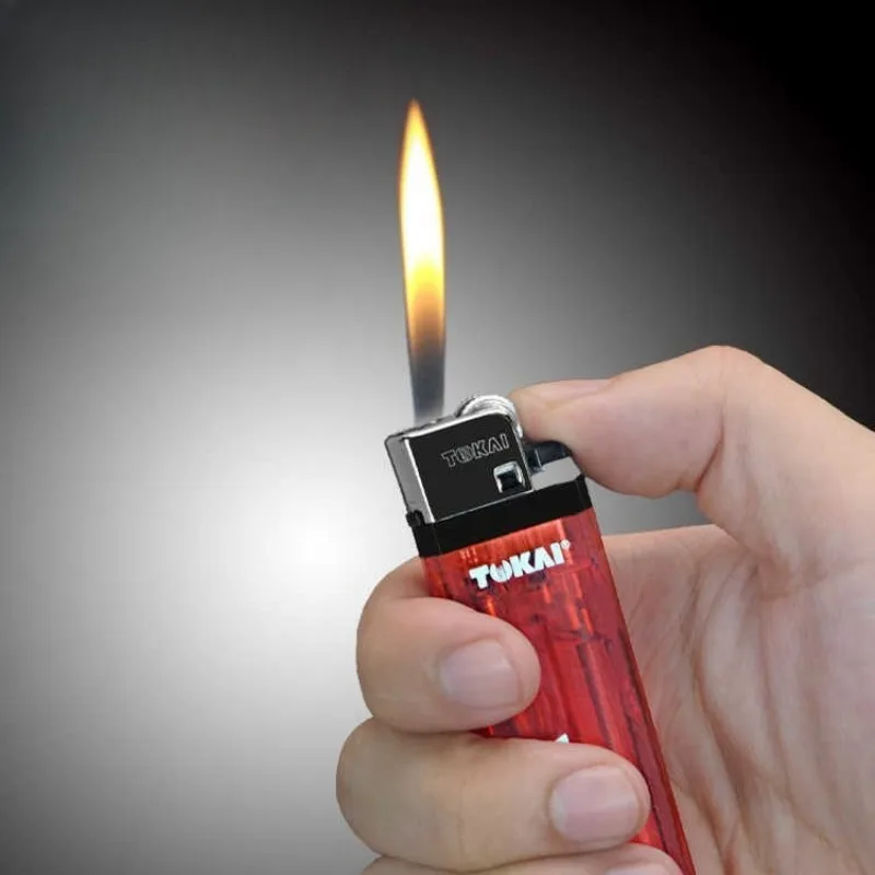 

Heat-resistant and Explosion-proof Grinding Wheel Disposable Translucent Flame Lighter Factory Wholesale Men's Cigarette Lighter