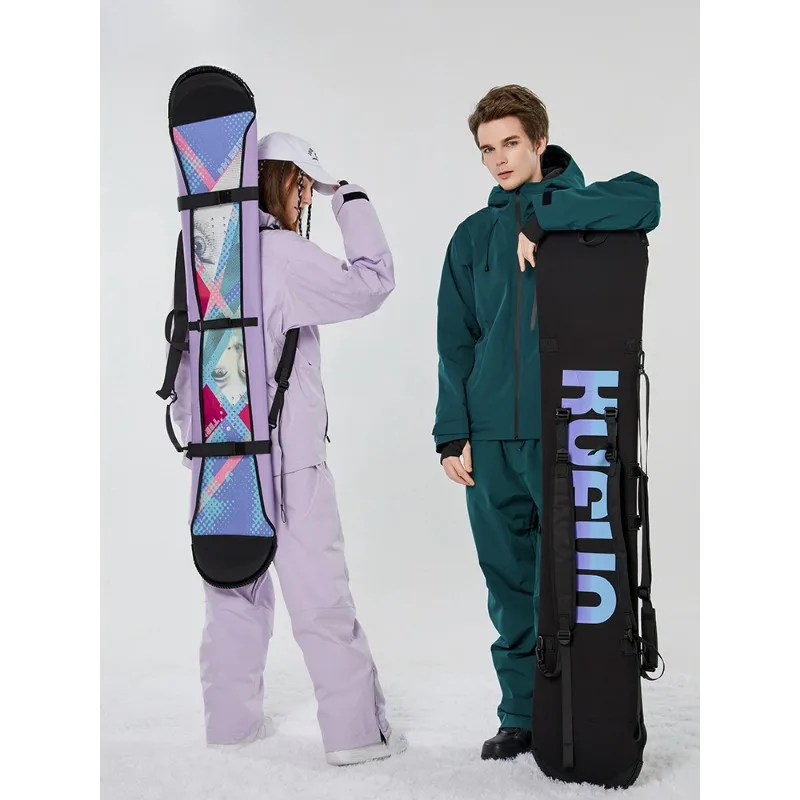 

Waterproof Padded Snowboard Backpack Skiing Bag Protective Sleeve Dual Shoulder Straps Easy Carry Unisex Airport Friendly