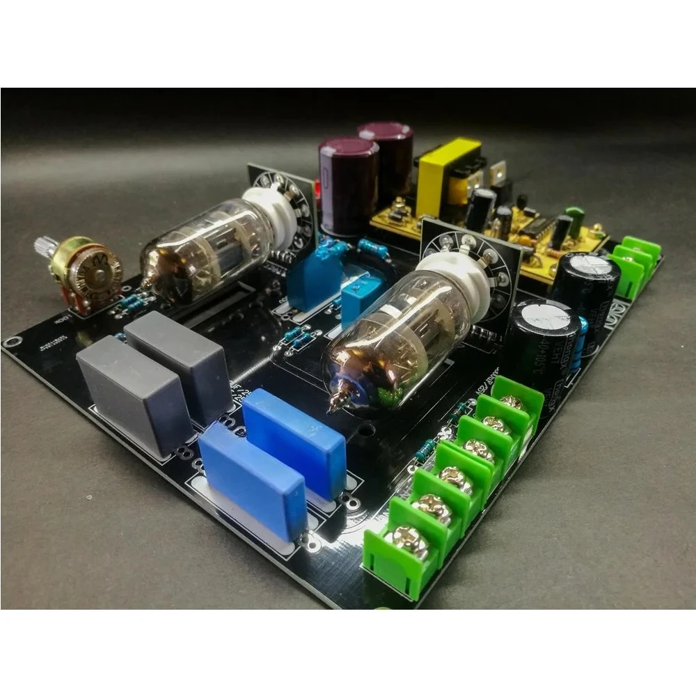 Adapted for DC (DC12V) Car & Home 6N4 (12AX7) Horseshoes Bile Preamp Electronic Tube Preamp
