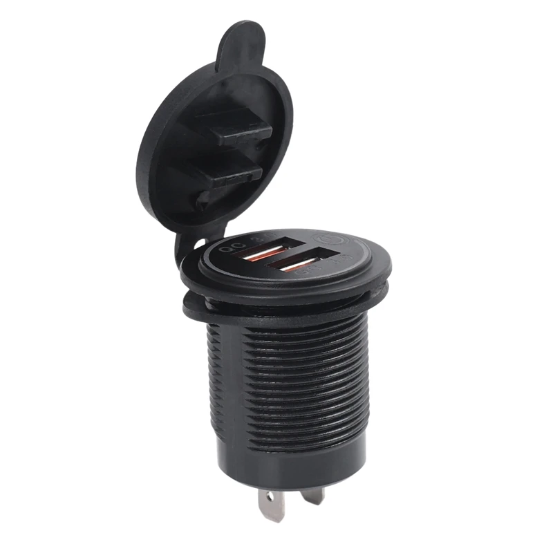 Автомобильное зарядное устройство с двумя USB-портами, 10 шт., 12 В, 36 Вт