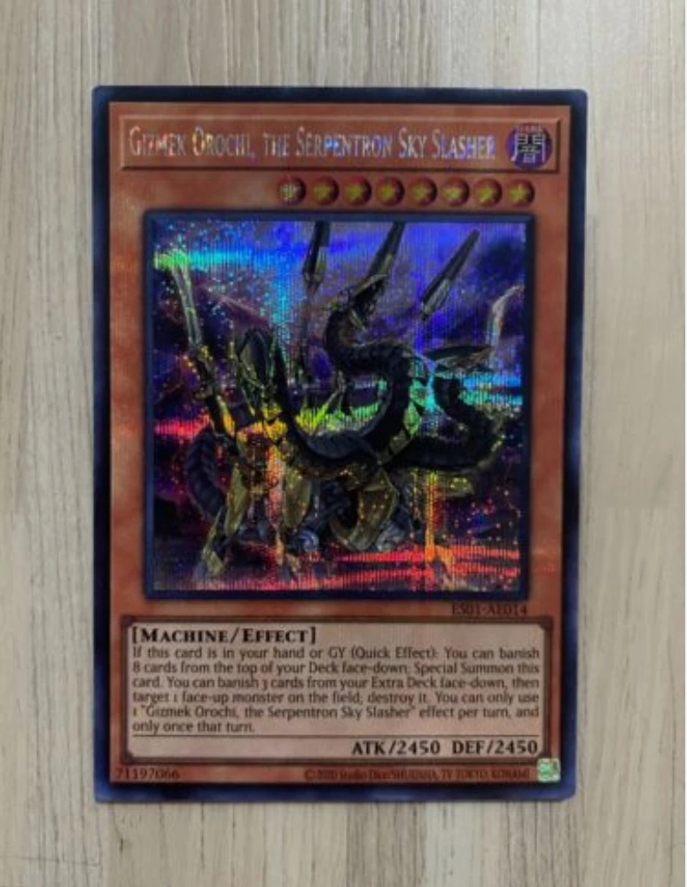 

Yugioh KONAMI Duel Monsters ES01-AE014 Gizmek Orochi, the Serpent Secret Rare Asian English Collection Mint Card