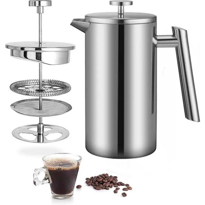 Factory drinking teapot metal coffee press coffee pot high quality high material