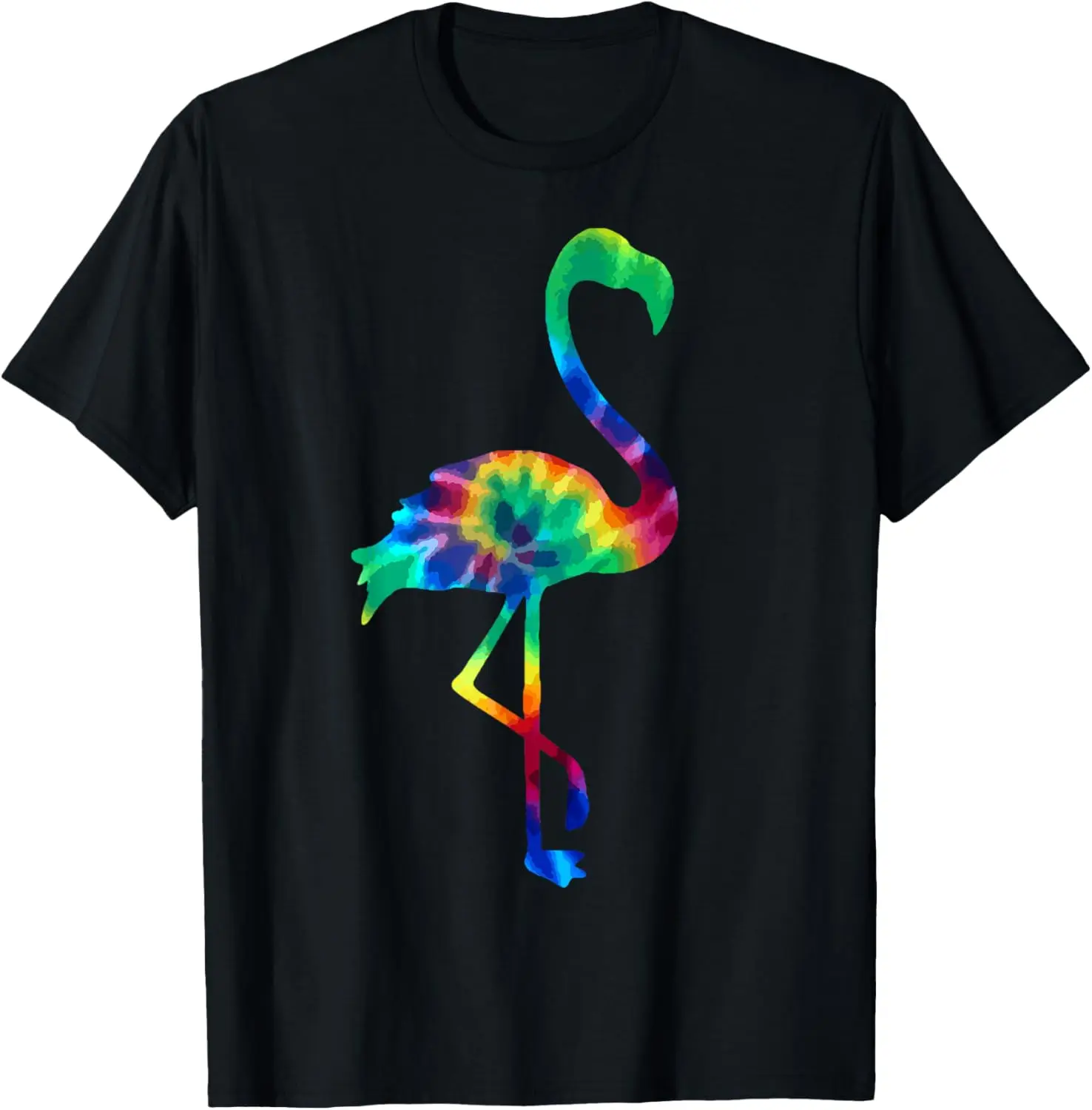 Flamenco Tie Dye Vintage Hippie flamenco amante camiseta pareja Kawayi Harajuku hombres camiseta personalizable Camisas ropa de calle