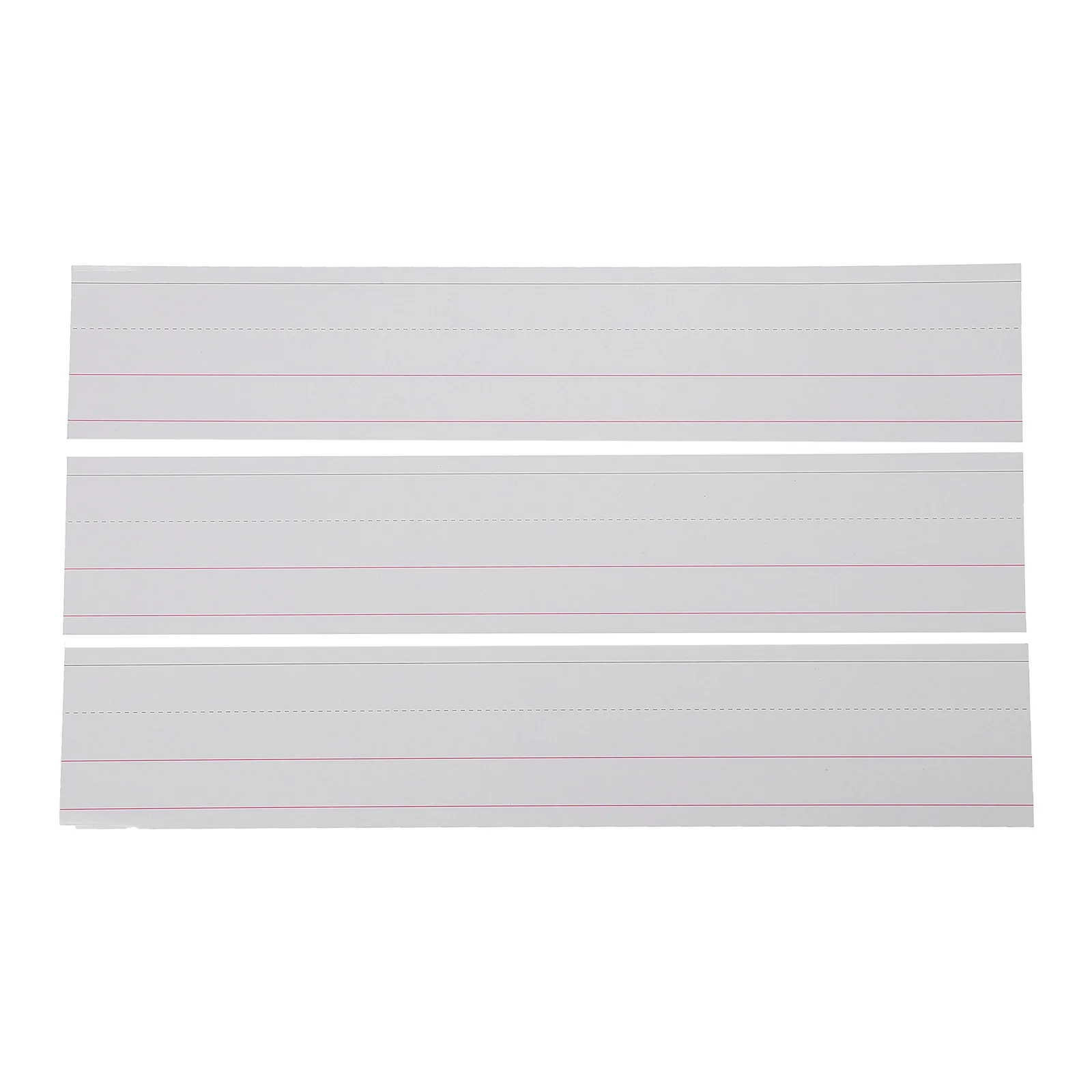 

50 Pcs Horizontal Grid Word Card Sentence Strip Letter Learning Paper Strips School Classroom Supply