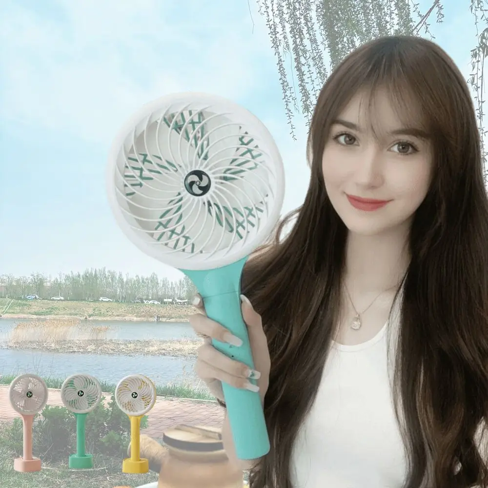 Quiet Operation Portable Electric Fan USB Rechargeable Low Noise Personal Cooling Fan Blower Design 2 Speed Mini Fan Desktop Use