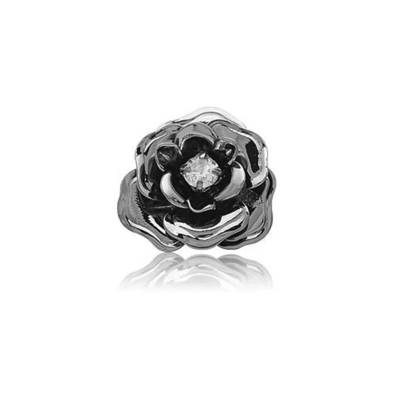 Retro Kamelie Zirkon Nadel