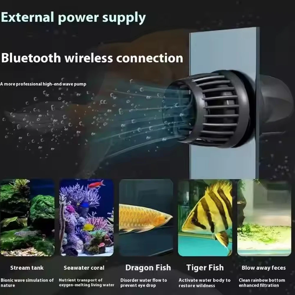 

Jecod Jebao WiFi and Bluetooth App Control Aquarium Wave maker Pump DMP-10M 20M 30M M40 Suitable for marine&freshwater aquarium