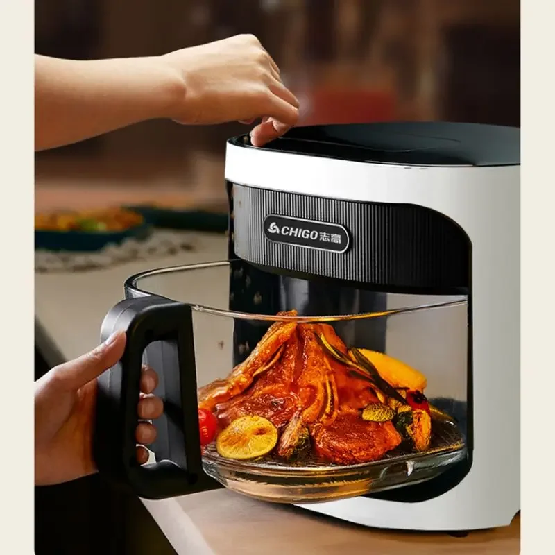 Glass visible air fryer household new large-capacity intelligent fully automatic multi-functional all-in-one new electric oven