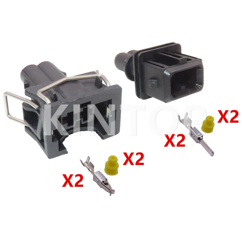 1 세트 2 핀 037 906 240 829441 -1 037906240 106462 -1 EV1 연료 인젝터 노즐 밀폐형 커넥터 AC 어셈블리 플라스틱 하우징 플러그