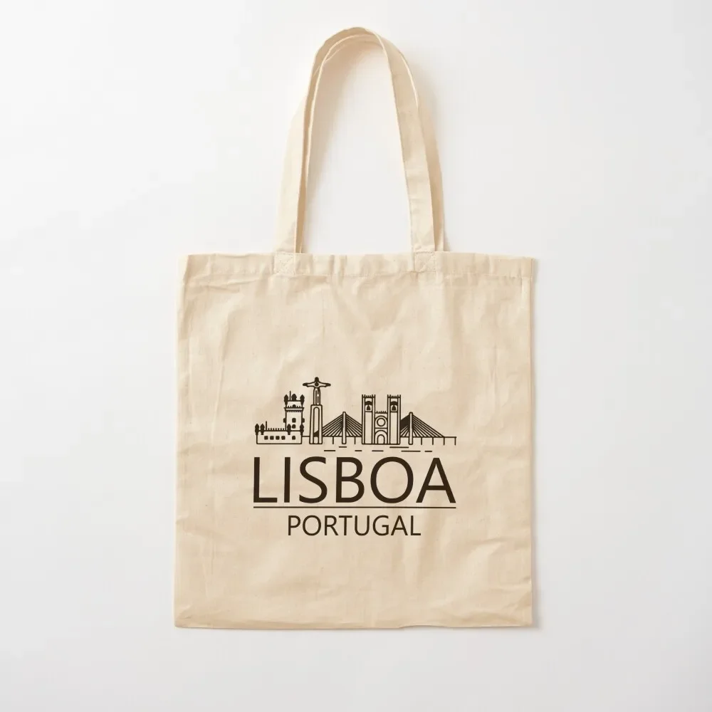 Lisboa-Portugal Tote Bag sacs de shopping Women bags eco pack Lady bags Canvas Tote Bag