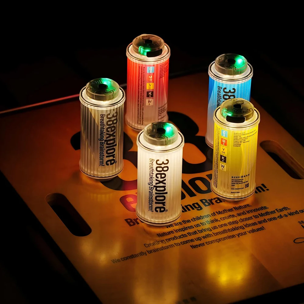 

NEW 38 Explore Flashlight USB Rechargeable Camping Light Transparent Powerful 3000mAh Mini LED Camping Lanterns Outdoor