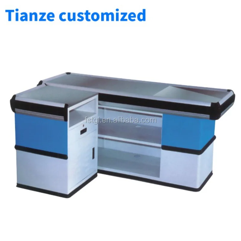 (customized)Factory direct price fashion design cash counter garment equip checkout double sided sale