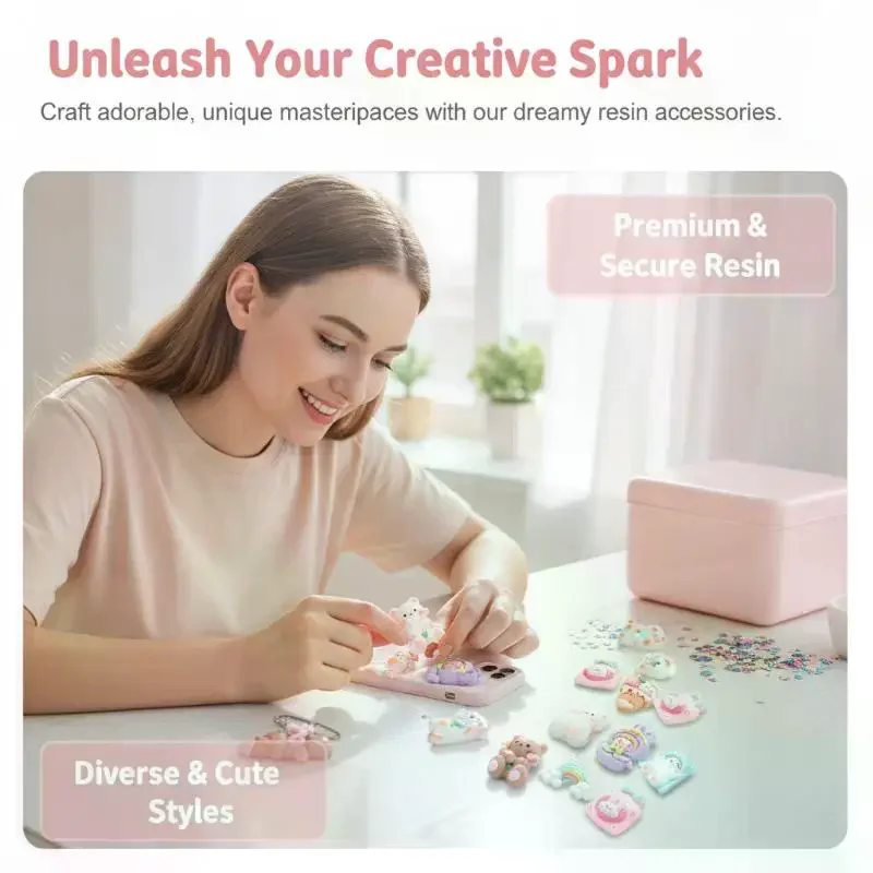 8 szt. Mini Urocze Kreskówkowe – Crafting Resin recenzja i cena
