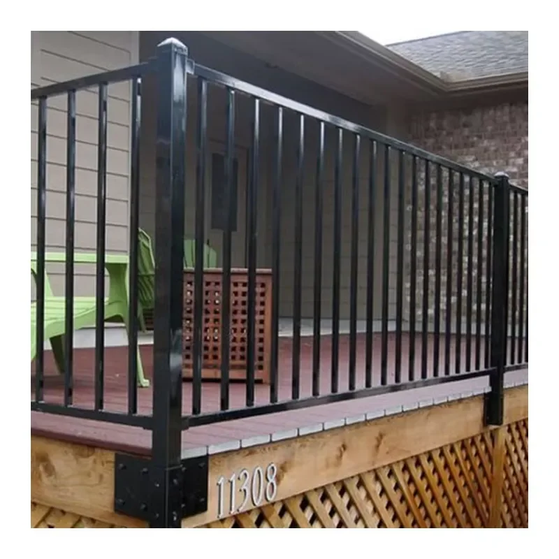 Modern Design Indoor Galvanized Steel Aluminum Balcony Railing Stair Railing Deck Railing Handrail for Villas Outdoor