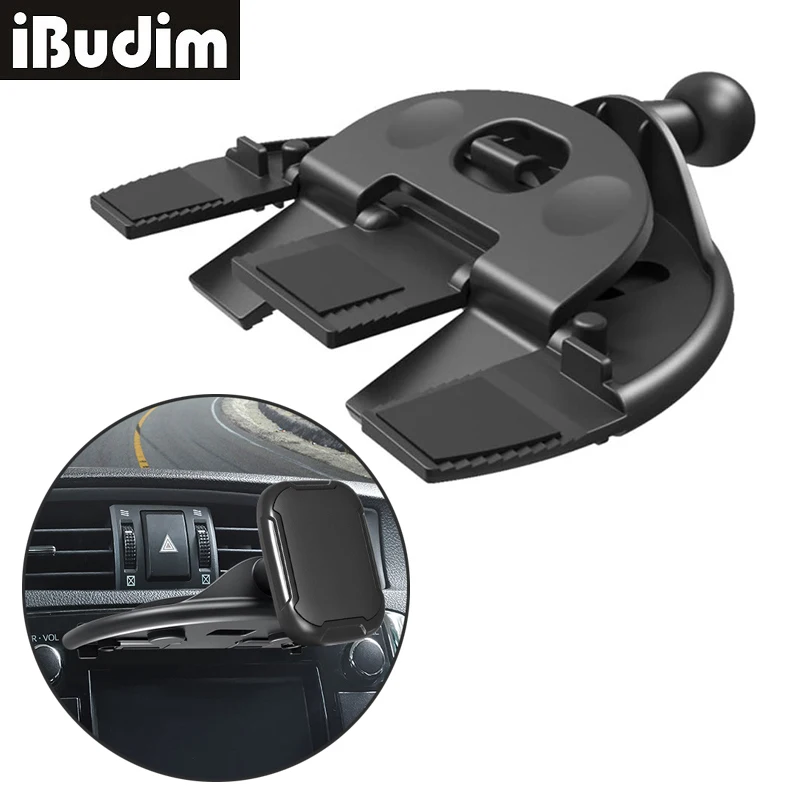 Universal 17mm Ball Head CD Slot Clip for Car Mount Car CD Slot Phone Holder Base for Smartphone Car GPS Cradle Accessories