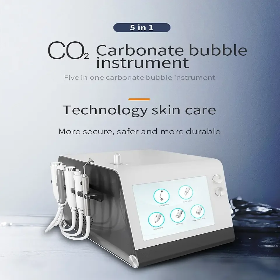 2023 Newest 5 in 1 Skin Care Co2 Bubble Oxygenation Oxygen Hydra Jet Peel Facial Machine Portable