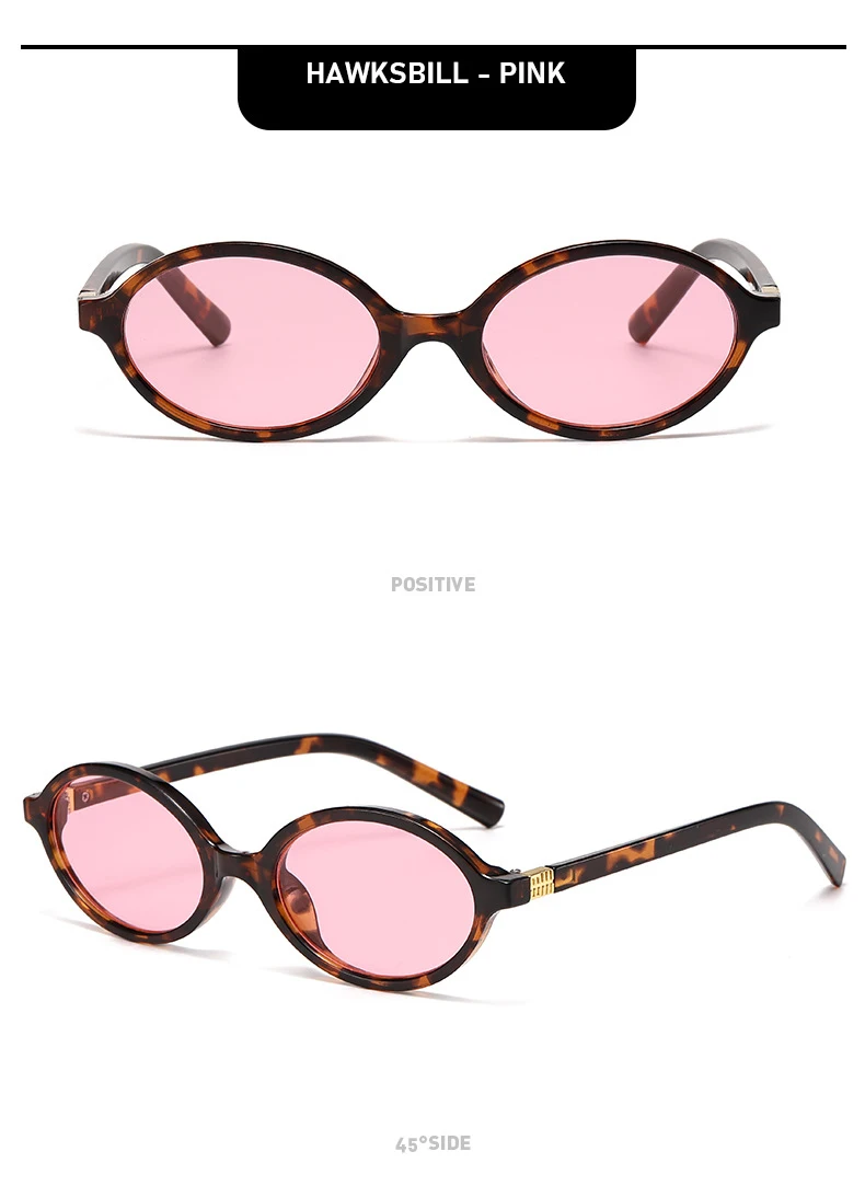 Neue Sonnenbrille Retro Vielseitige Damen High-End-Mode Exquisite ovale Mode-Sonnenbrille 3089 – Detail 12