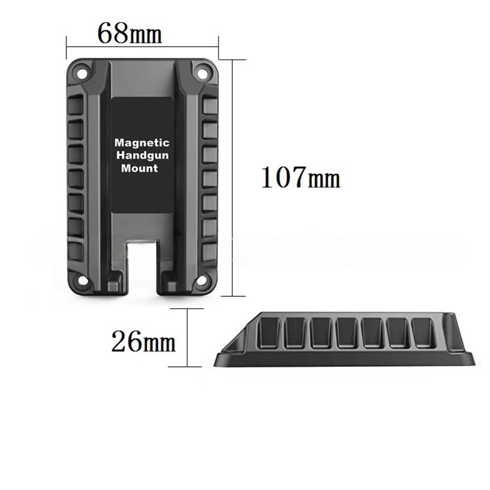 Supporto per pistola con supporto magnetico per famiglia/marito/auto/defenato adatto per Glock Series Springfield S&W M&P Ruger Taurus HK Kahr Sig