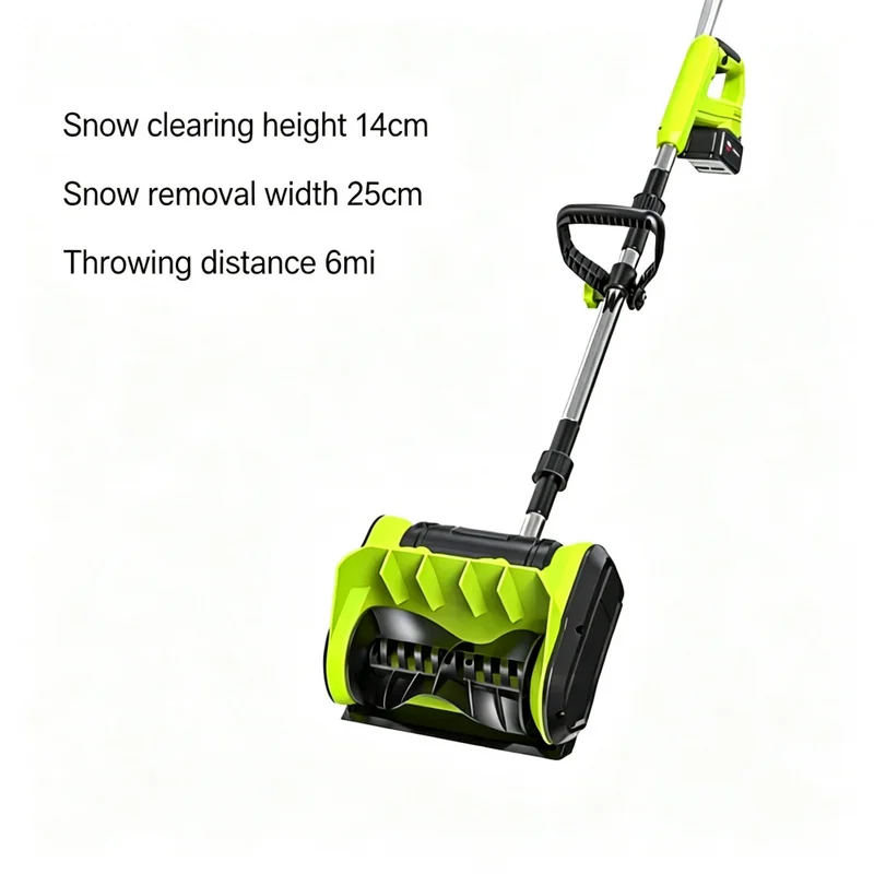 Winter Cordless Snow Shovel Cordless Battery Snow Blower with Adjustable Handle Fit Patio Deck Driveway Lithium Battery
