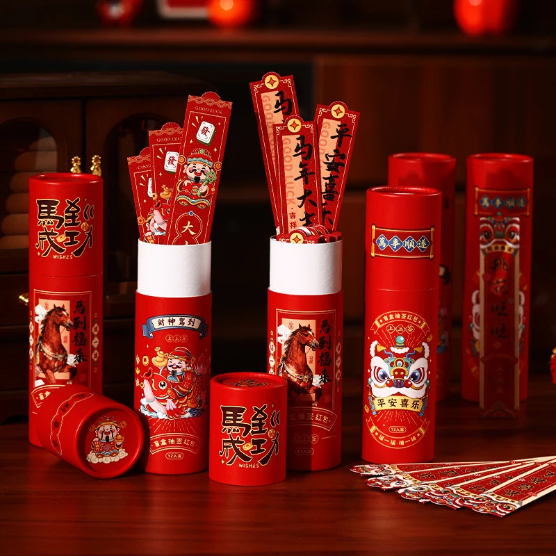 2026 Year Of The Horse Red Envelopes Chinese New Year Red Envelope Lucky Red Pockets Fun Creative Draw Lots Red Envelopes