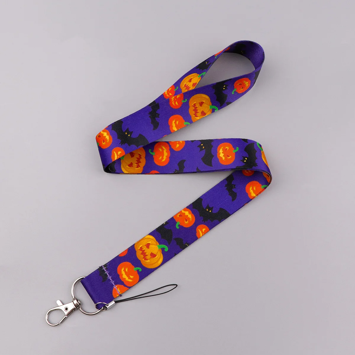 Halloween Pumpkin Card Holder Bat Lanyard Neck Strap for Key ID Card Phone Straps Hang Rope Key Ring Accessories Gift #3