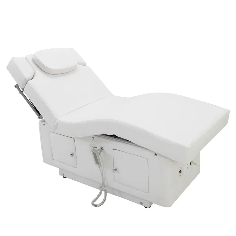 #Hot Selling Latex Material with Locker Electric Heating Beauty Massage Bed Can Be Customized Color LOGO for Beauty Salon