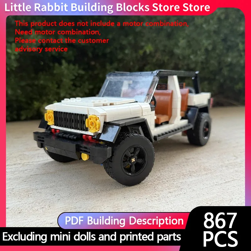 Speed Racing Car Model MOC Building Bricks Wrangler Off-Road Vehicle Modular Technology Children Holiday Gifts Assemble Toy Suit