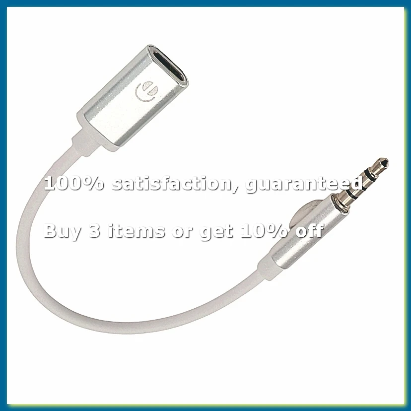 ✿3.5mm Male to Type C Female Audio Cable Cord, Analog Audio Jack Headphone Audio Adapter for MP3 Player, Laptop,Tablet C