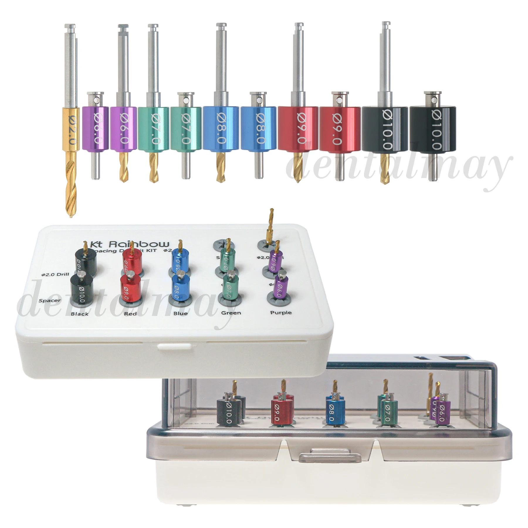 

Dental lmplant Spacing Drill Bit Kit ∅6.0 - ∅10.0 Drill Spacer 2.0 Drill Guide