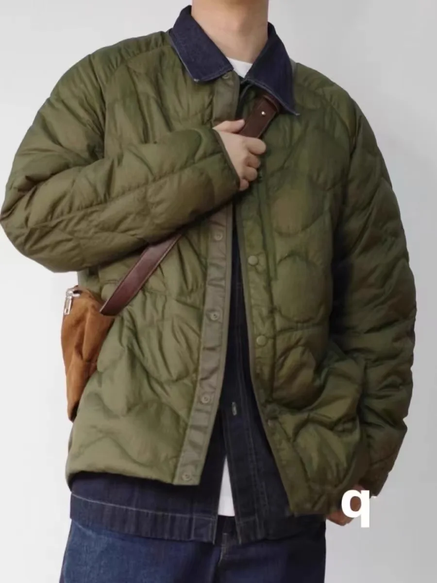 

Легкий пуховый жилет из хлопка с круглым вырезом, осенняя коллекция 2024, модный молодежный стиль, белый, с наполнителем из перьев