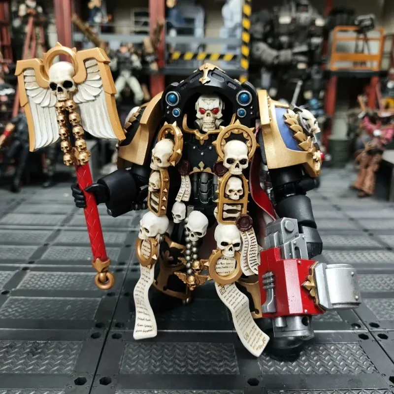 JOYTOY Warhammer 40K Terminator Chaplain Brother Vanius 1/18 Action Figure 12 ซม.ตุ๊กตา Legion XIIIth คอลเลกชันของเล่นของขวัญ