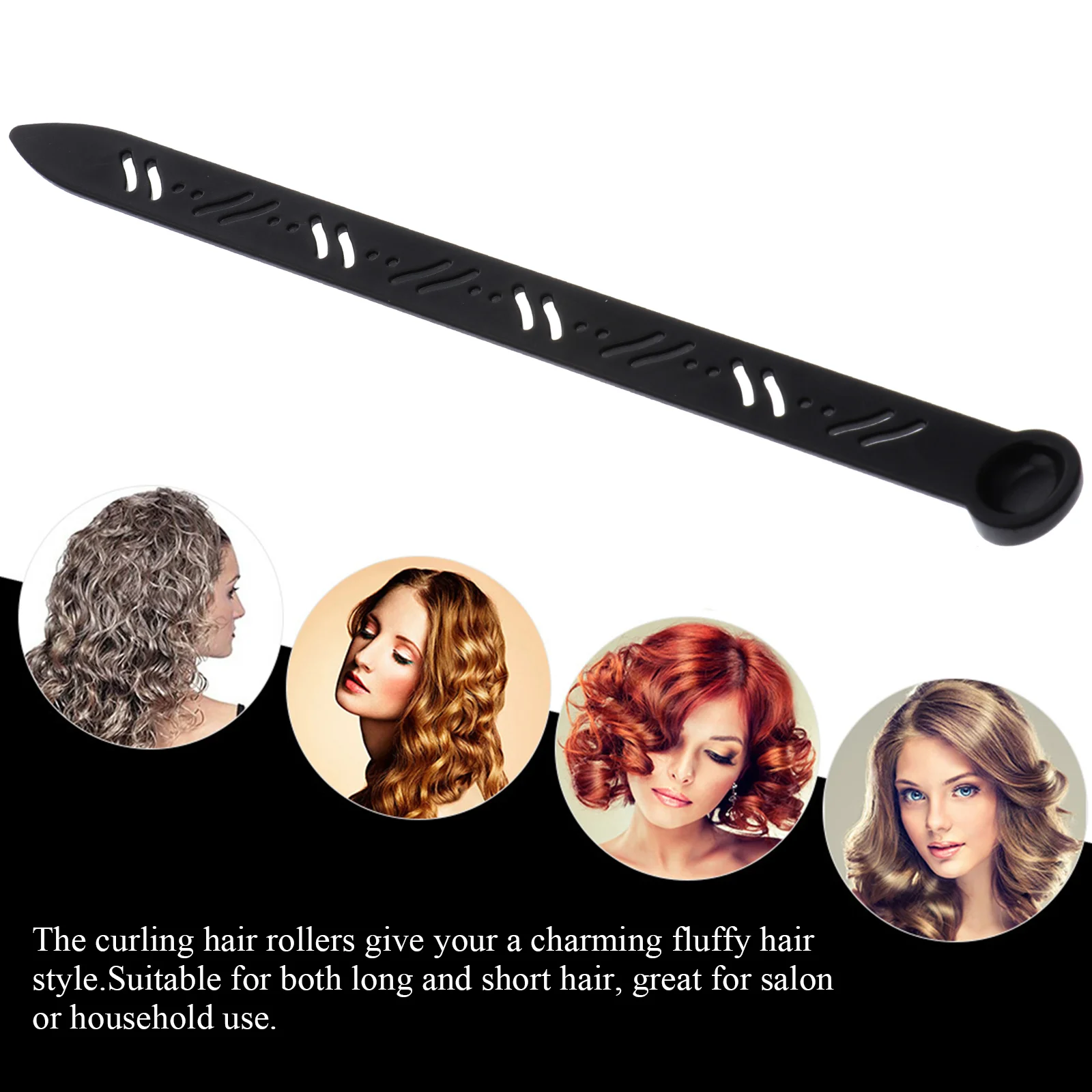 20pcs Fluffy Hair Rollers Hair Root Perm Bars Curlers Hair Curling Clips for Salon（Random Color） Perm Rod