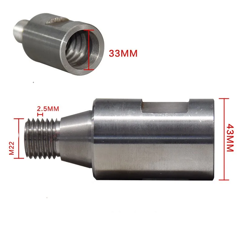 1 Pcs Thread Adapter for Diamond Drill Core Bits Male M22 to Female M32 Connection Convertor Construction Tools