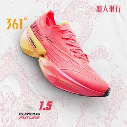 361 Degrees Furious Future 1.5 Men Women Running Shoes Carbon Plate Racing Marathon Rebound Cushioning Male Sneakers 672412227