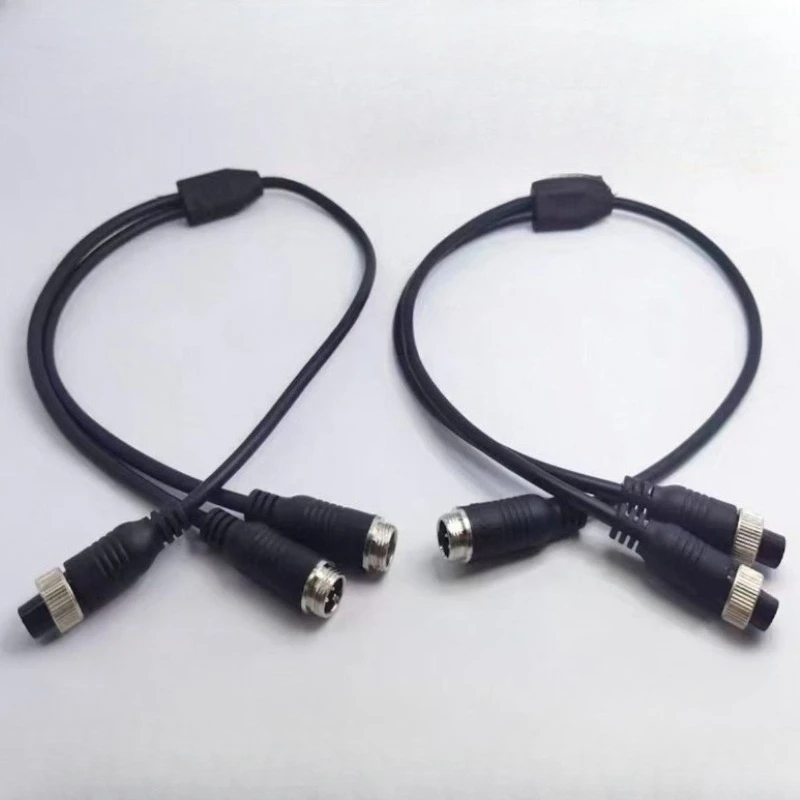 1Pcs M12 4Pin Aviation Male to Male or Female to Female Extension Cable GX12 Adapter for CCTV Camera Security DVR 20CM