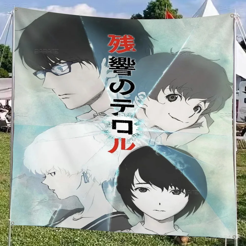 Terror In Resonance Retro Flags Multiple Choice Living Studio Booth Interior Decoration Banner