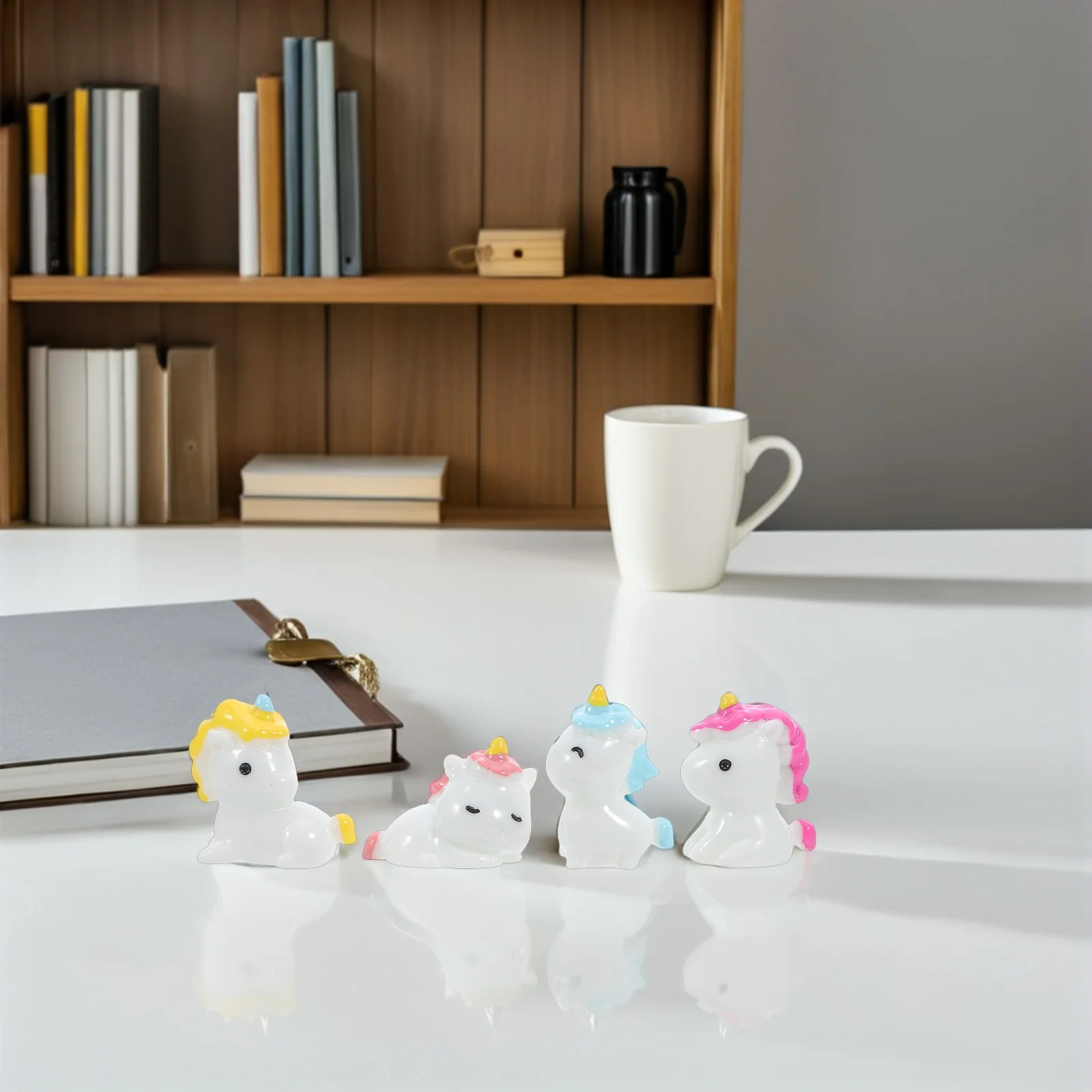 

20Pcs Mini Unicorn Decorations for Garden Moss Landscape Aquarium Birthday Tiny Resin Animals Mini Resin Animals