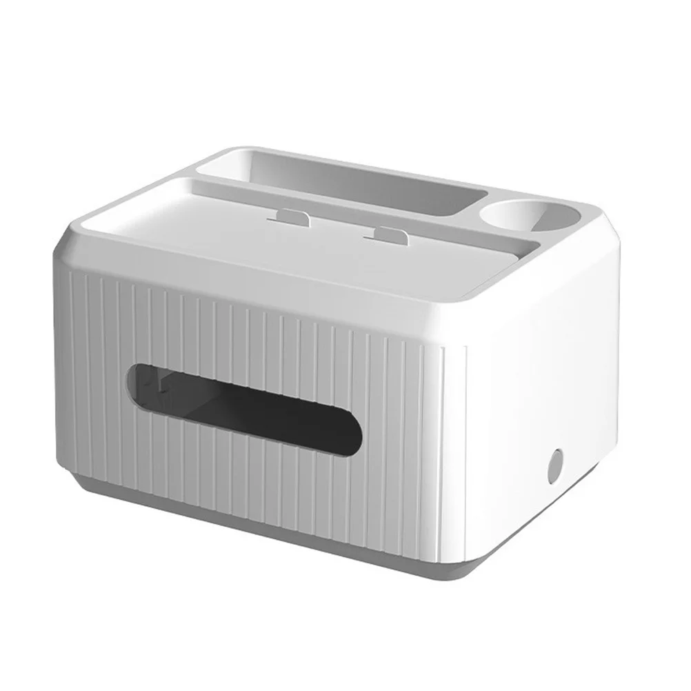 Household Tissue Box Creative Multi-Function Tissue Organizer Desktop Paper Holder Storage Case Home Accessory