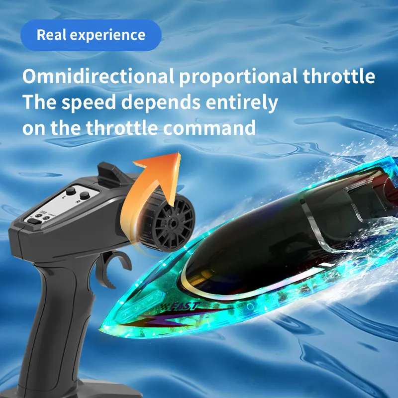 

Jjrc Rc Boat 2.4G Large Wireless Electric Remote Control High-Speed Boat Water Speedboat Waterproof Pool Outdoor Children's Toy