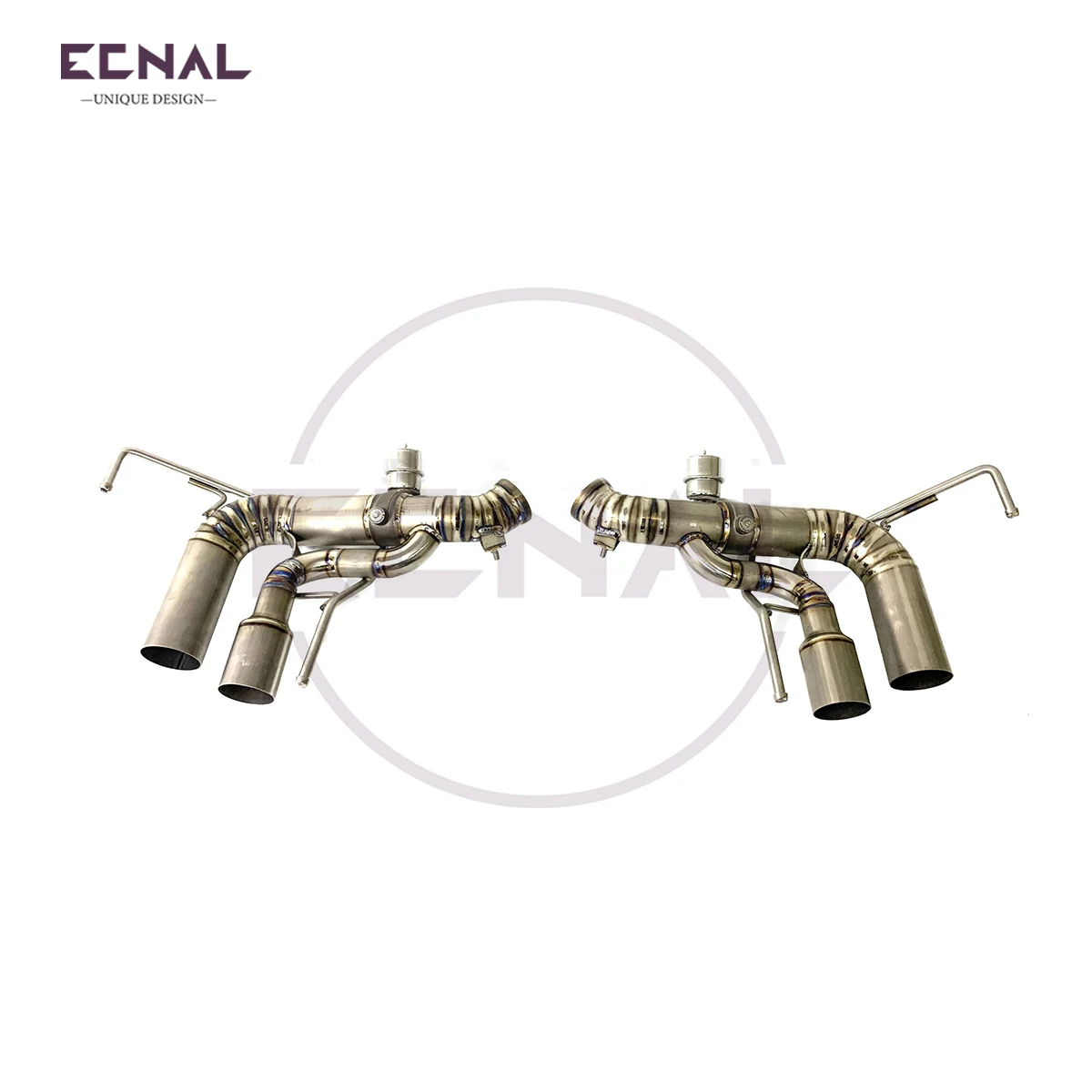 

Выхлопная система Ecnal Exhaust Axle-back с клапаном и глушителем из титанового сплава TC4 для Ferrari California T 3.9T 2015+