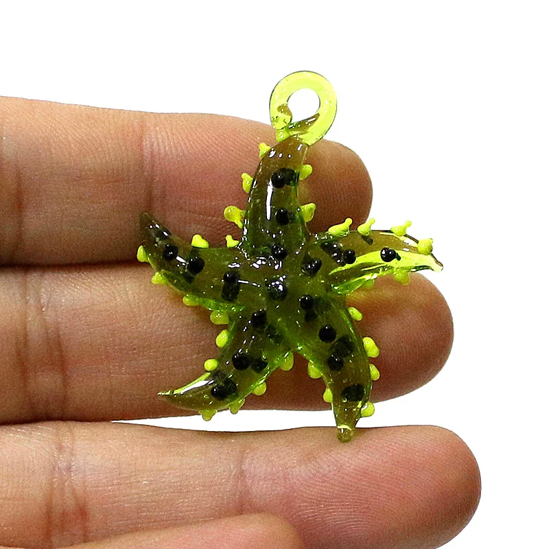 Niedliche meeres tiere Seestern Charme Miniatur glas Seestern Anhänger Dekoration für DIY Schmuck Halskette Armband Herstellung Zubehör oder Aquarium Dekoration Vorräte – Detail 25