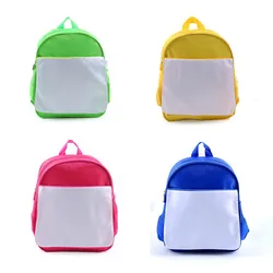 Saco de escola colorido para crianças sublimação em branco mochila bookbag para estudantes meninos meninas mochila viagem bagpack