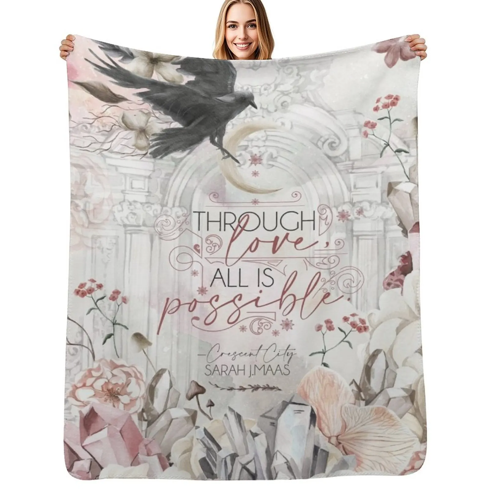 

Through Love Throw Blanket Luxurious Soft Blanket Holiday Gift for Family